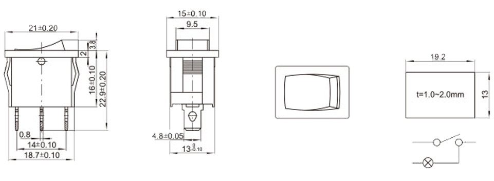 KCD-102H-110I6RB0 尺寸图
