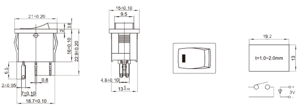 KCD-102H-110I8BB0 尺寸图