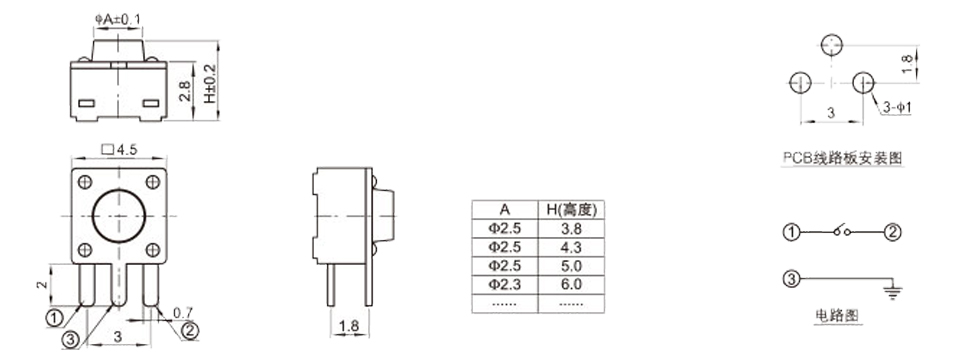 45E-01 尺寸图