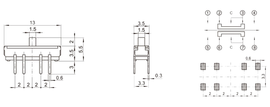 SS-2P3T-01 尺寸图