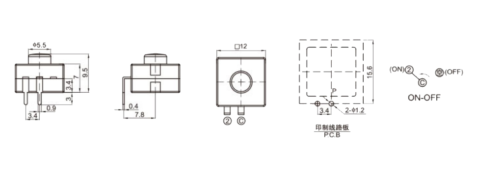 1212-112DBA 尺寸图